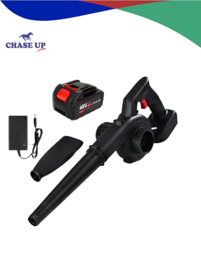 Chase Up Leaf Blower Cordless 17000Rpm Electric Wireless Leaf Blower with Charger Battery Handheld 2-in-1 Leaf Blower & Vacuum Battery Powered Lawn Sweeper Portable Compact Blower for Lawn Yard Car Dust Blow - Image 1